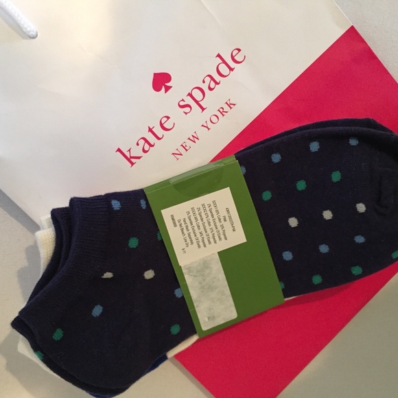 ⬇️⬇️ Kate Spade Multicolored Socks 3-Pack NWT - Picture 2 of 8